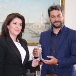  Στον Δήμαρχο Χανίων η Πρέσβης της Αλβανίας στην Ελλάδα, Luela Hajdaraga